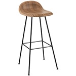 gubi 3d center base wood stool
