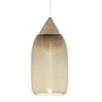 liuku drop pendant light with glass shade